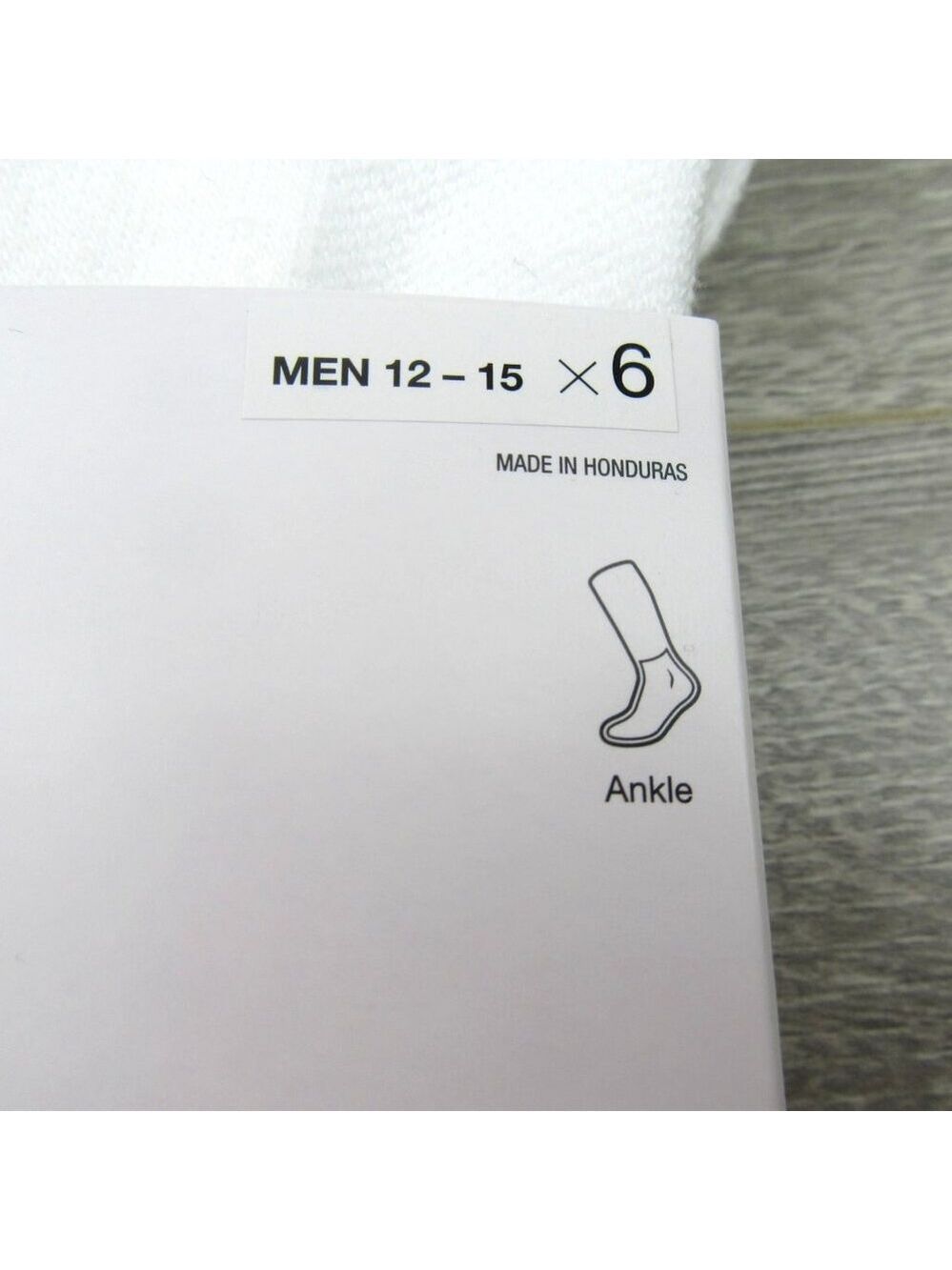 Nike Everyday Plus Ankle Socks 6 Pack Mens Size XL 12-15 White NEW - Picture 4 of 11